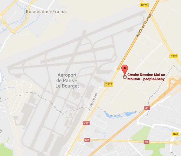 Crèche située près de l'aéroport du Bourget